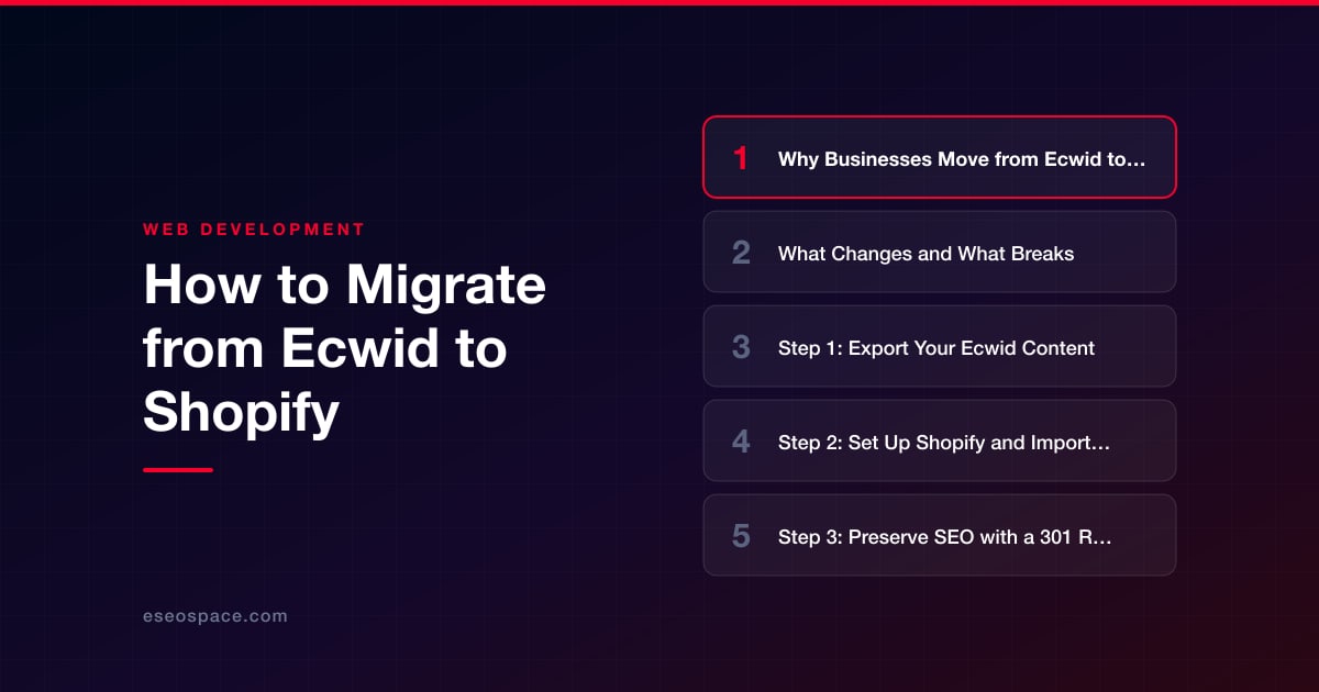 How to Migrate from Ecwid to Shopify