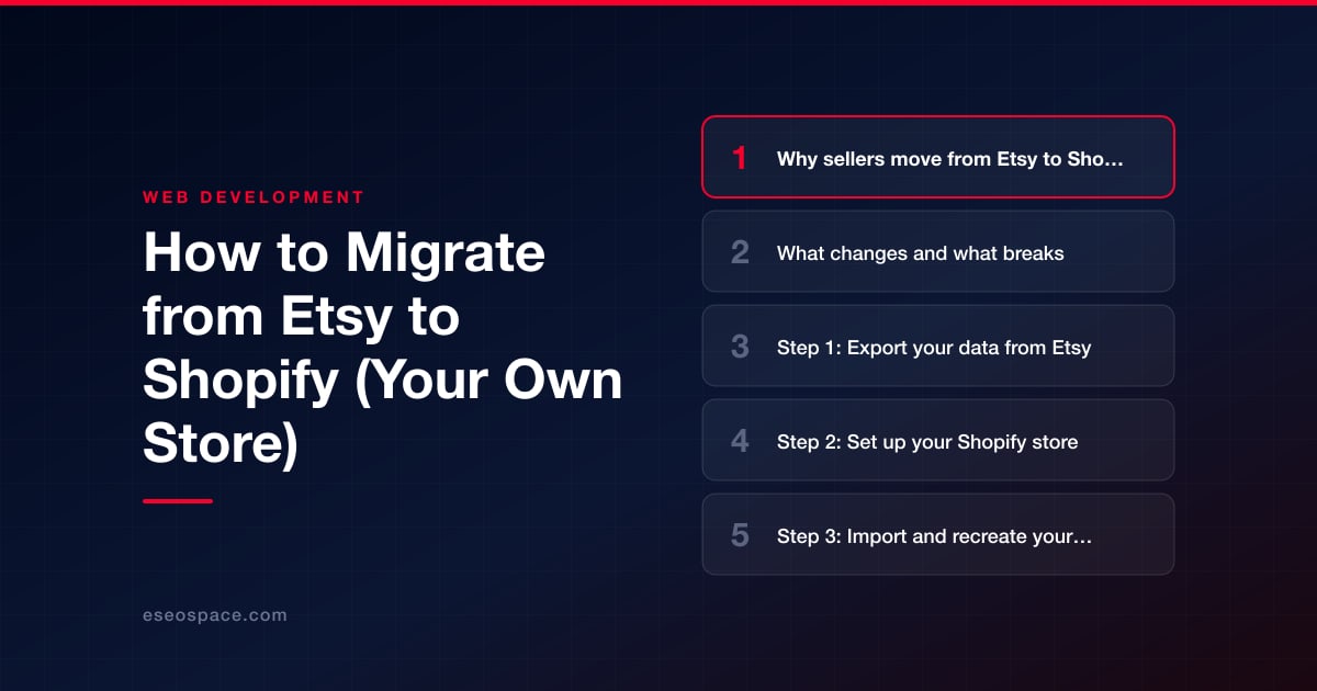 How to Migrate from Etsy to Shopify (Your Own Store)