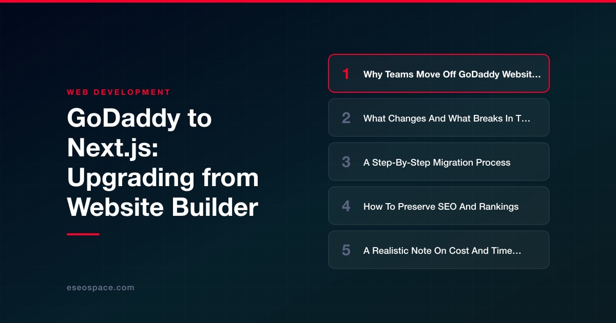 GoDaddy to Next.js: Upgrading from Website Builder