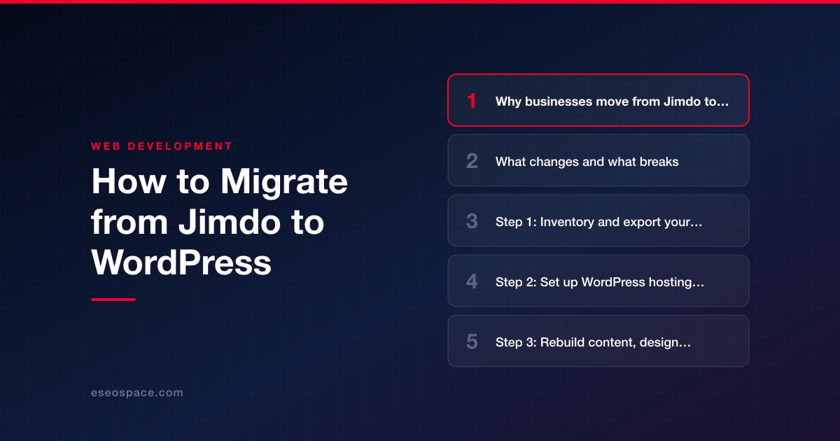 How to Migrate from Jimdo to WordPress