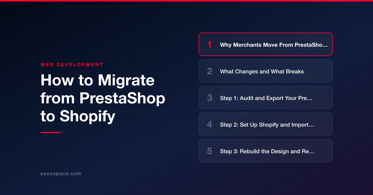 How to Migrate from PrestaShop to Shopify