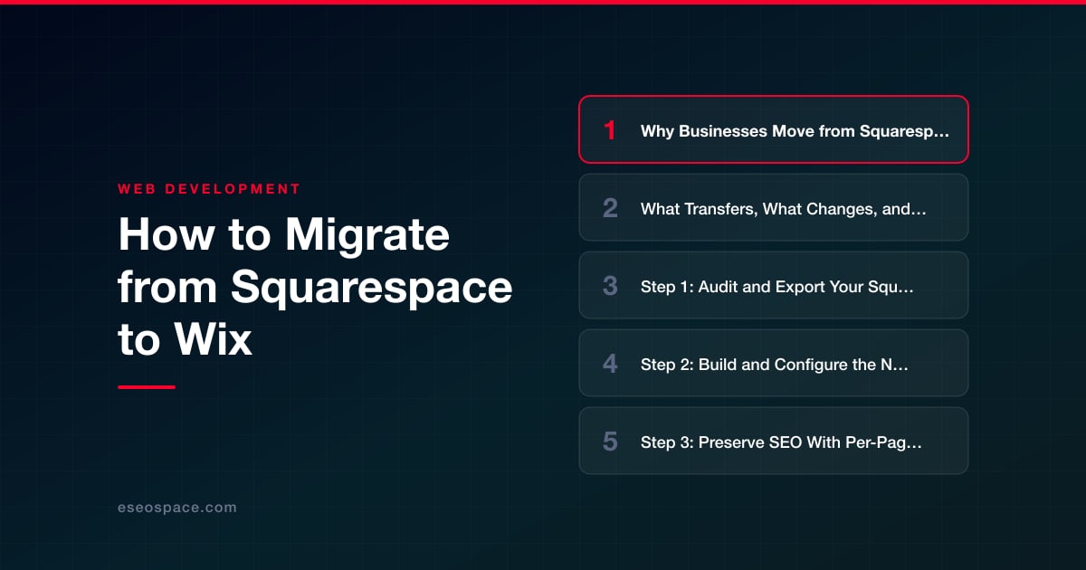 How to Migrate from Squarespace to Wix