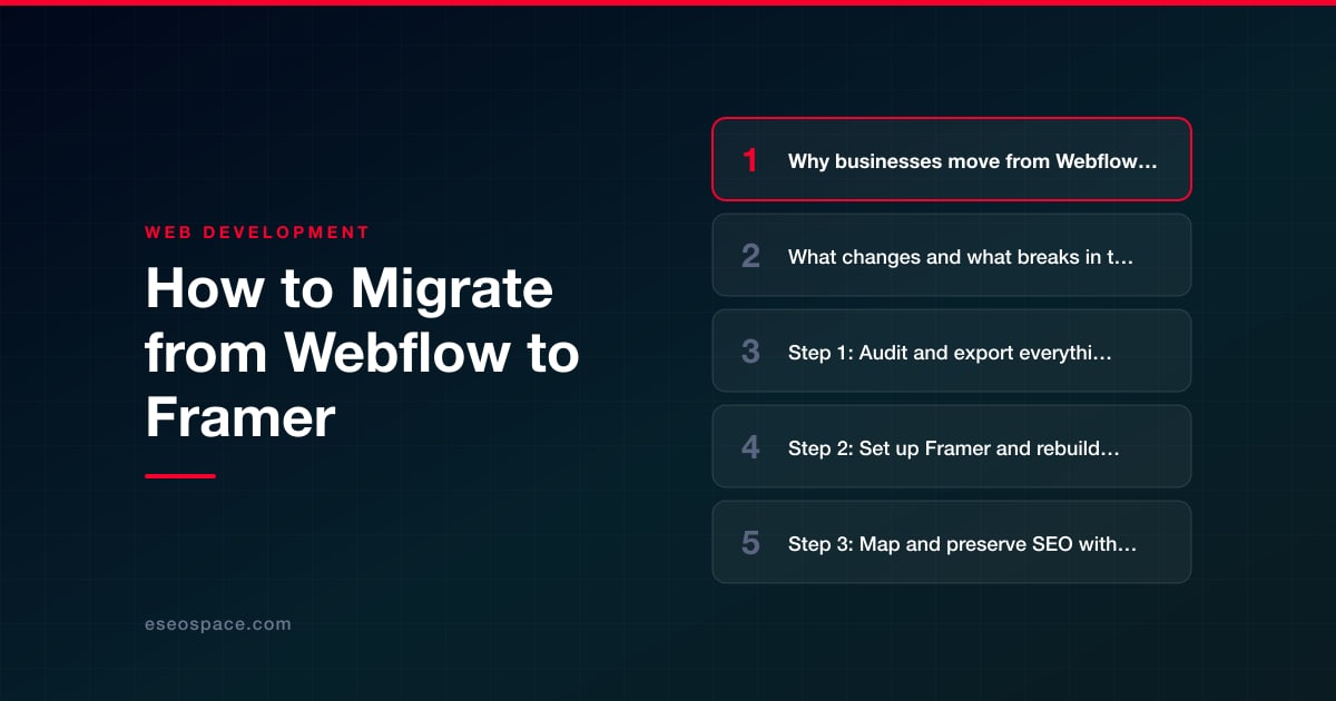 How to Migrate from Webflow to Framer