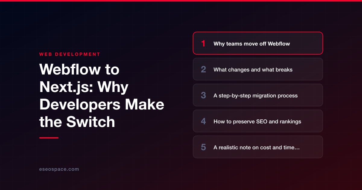 Webflow to Next.js: Why Developers Make the Switch