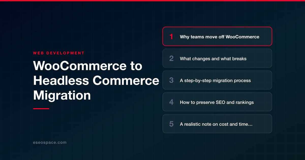 WooCommerce to Headless Commerce Migration