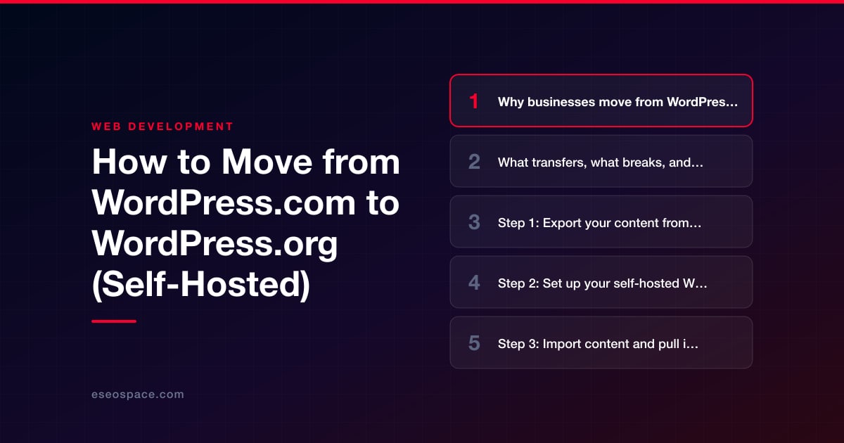 How to Move from WordPress.com to WordPress.org (Self-Hosted)