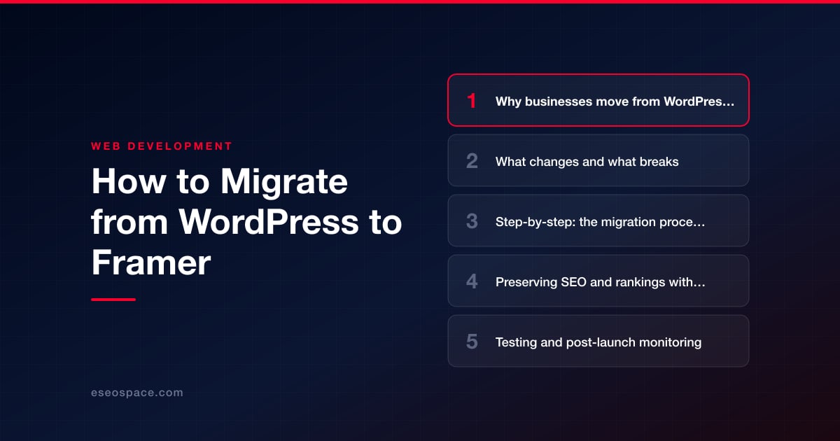 How to Migrate from WordPress to Framer