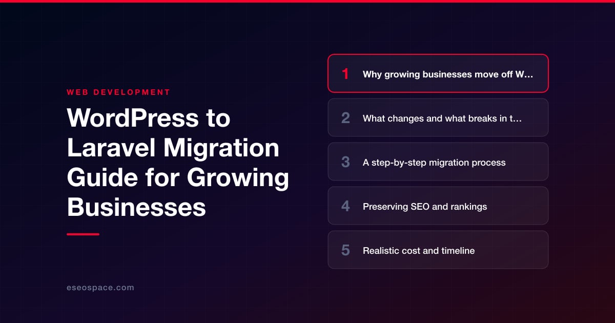 WordPress to Laravel Migration Guide for Growing Businesses