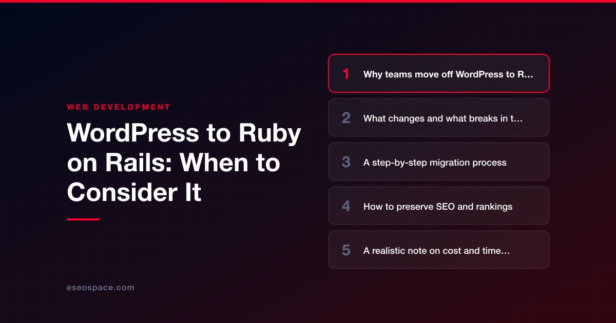 WordPress to Ruby on Rails: When to Consider It