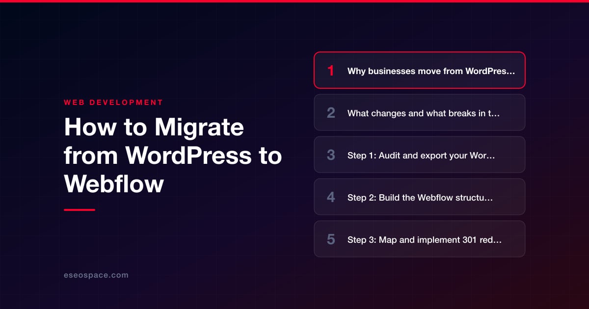 How to Migrate from WordPress to Webflow