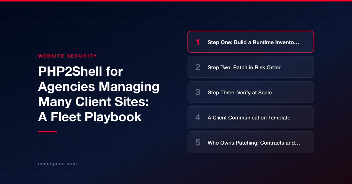 PHP2Shell for Agencies Managing Many Client Sites: A Fleet Playbook