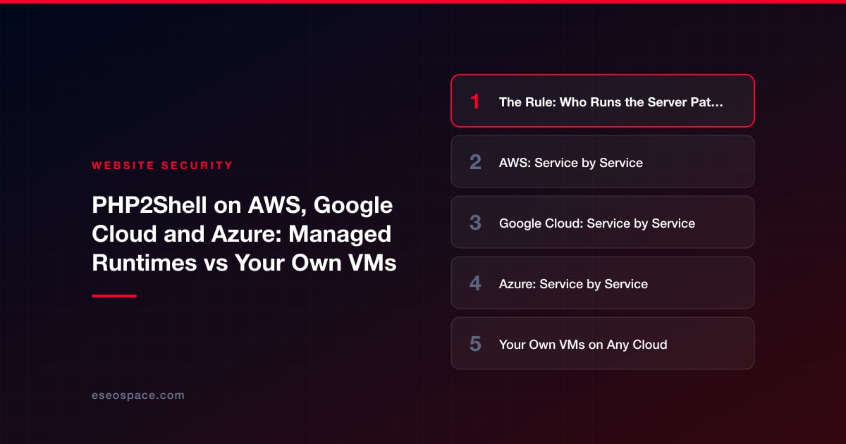 PHP2Shell on AWS, Google Cloud and Azure: Managed Runtimes vs Your Own VMs