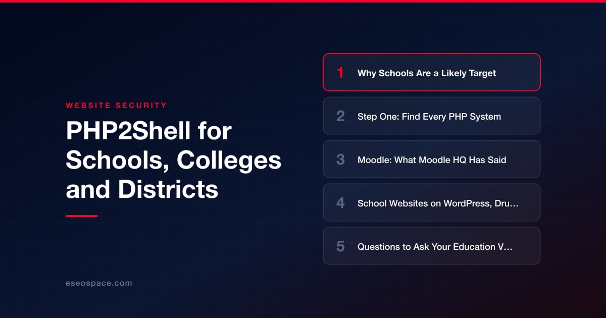 PHP2Shell for Schools, Colleges and Districts