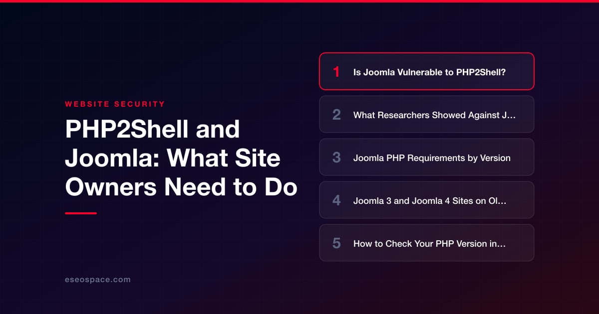 PHP2Shell and Joomla: What Site Owners Need to Do