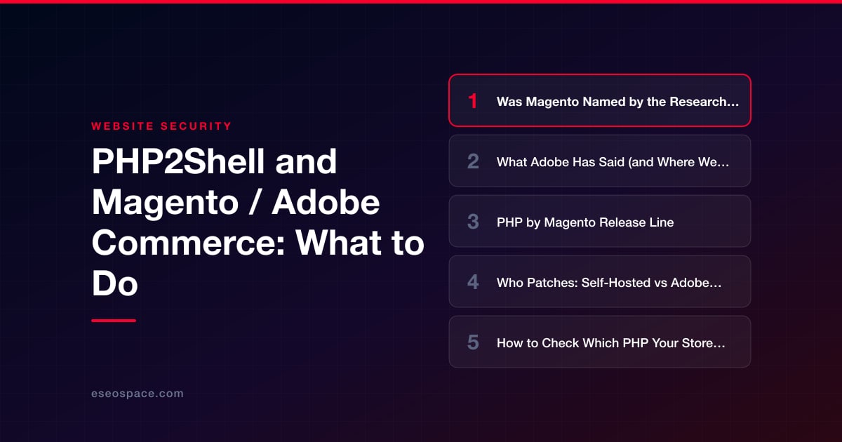 PHP2Shell and Magento / Adobe Commerce: What to Do