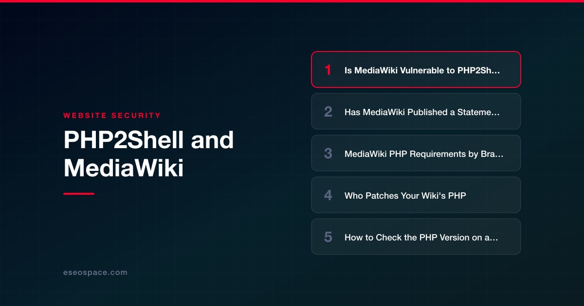 PHP2Shell and MediaWiki