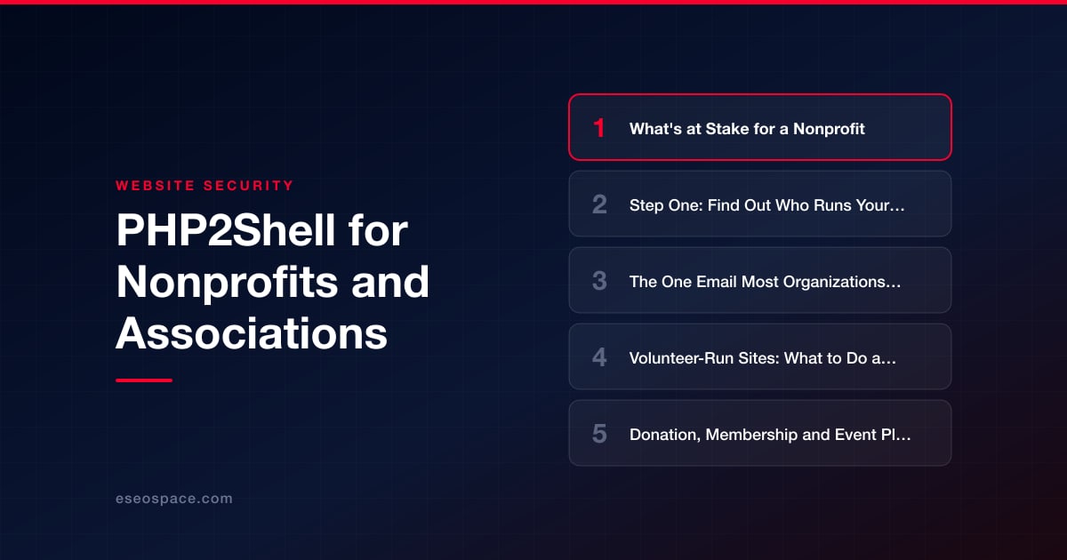 PHP2Shell for Nonprofits and Associations