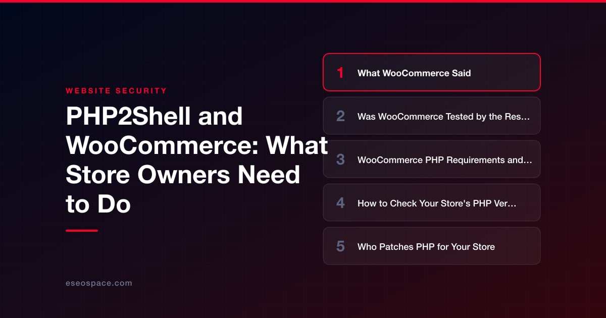 PHP2Shell and WooCommerce: What Store Owners Need to Do