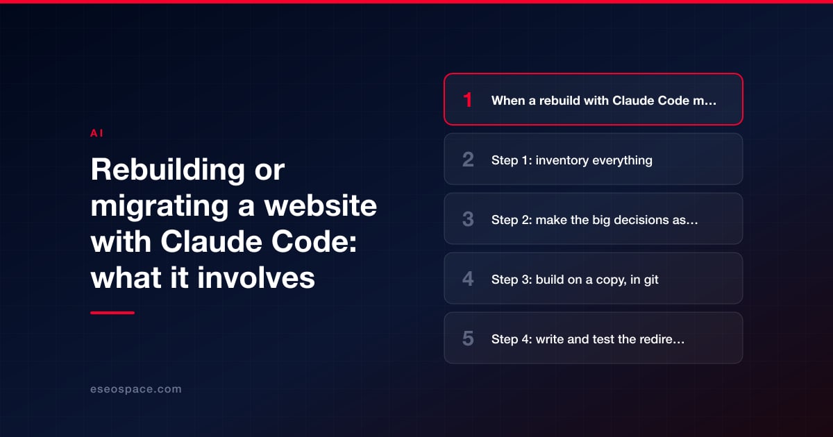 Rebuilding or migrating a website with Claude Code: what it involves
