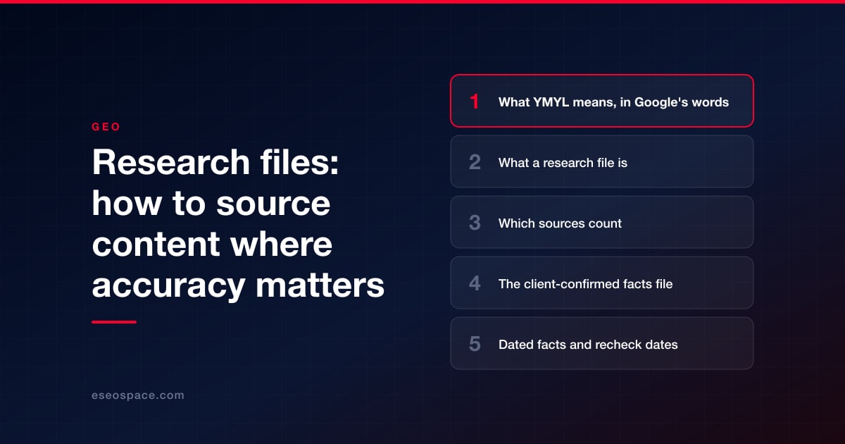 Research files: how to source content where accuracy matters