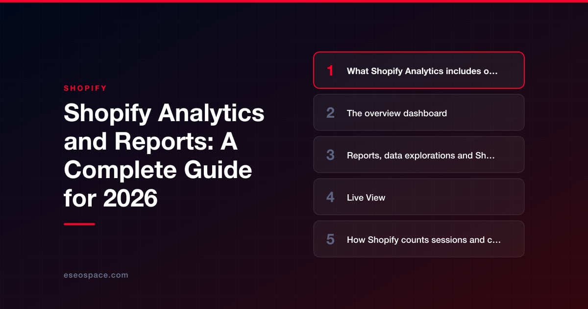 Shopify Analytics and Reports: A Complete Guide for 2026