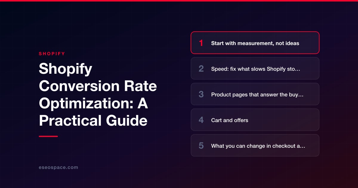 Shopify Conversion Rate Optimization: A Practical Guide
