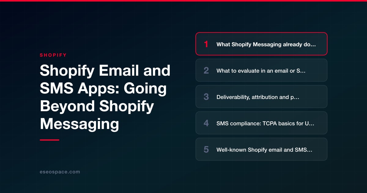 Shopify Email and SMS Apps: Going Beyond Shopify Messaging