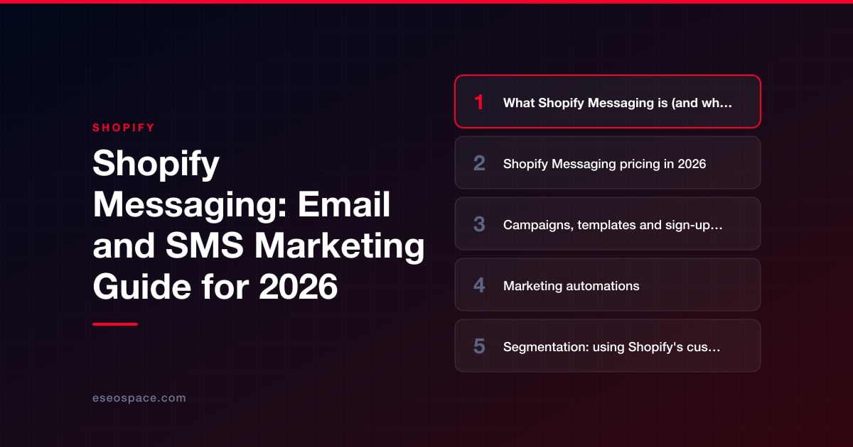 Shopify Messaging: Email and SMS Marketing Guide for 2026