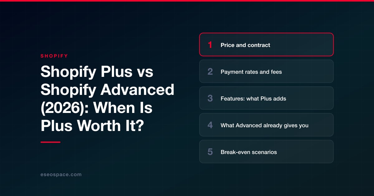 Shopify Plus vs Shopify Advanced (2026): When Is Plus Worth It?