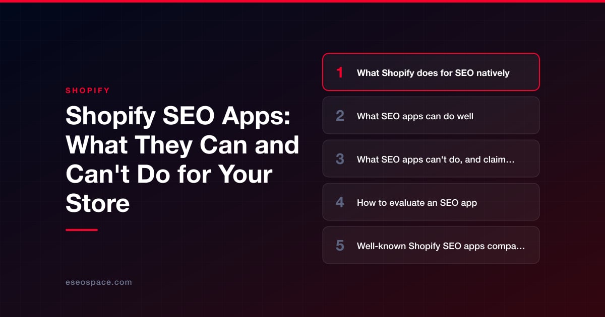 Shopify SEO Apps: What They Can and Can't Do for Your Store