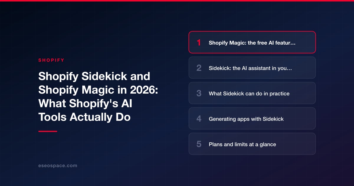 Shopify Sidekick and Shopify Magic in 2026: What Shopify's AI Tools Actually Do