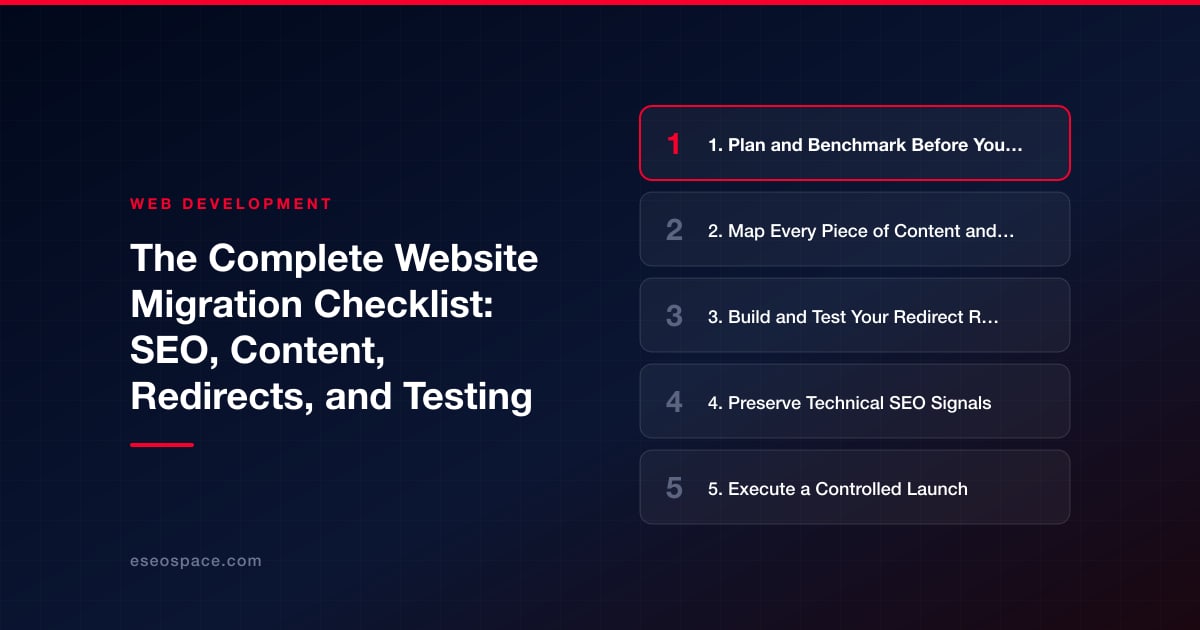 The Complete Website Migration Checklist: SEO, Content, Redirects, and Testing