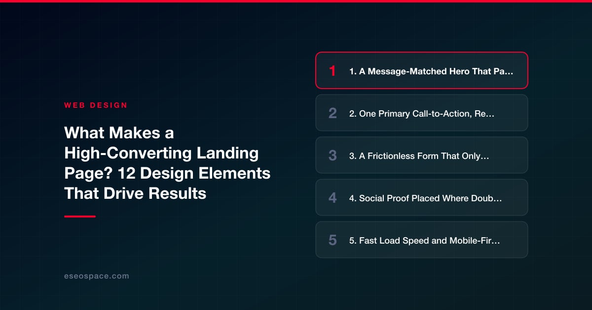 What Makes a High-Converting Landing Page? 12 Design Elements That Drive Results