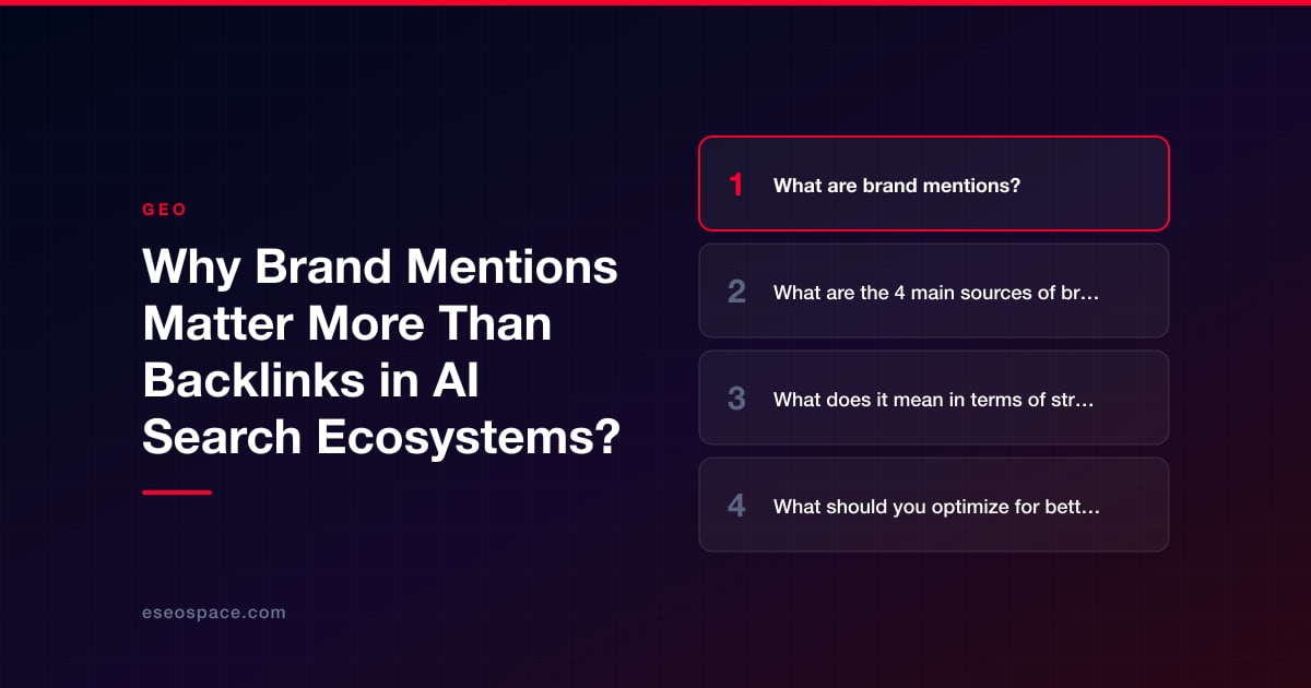 Why Brand Mentions Matter More Than Backlinks in AI Search Ecosystems?