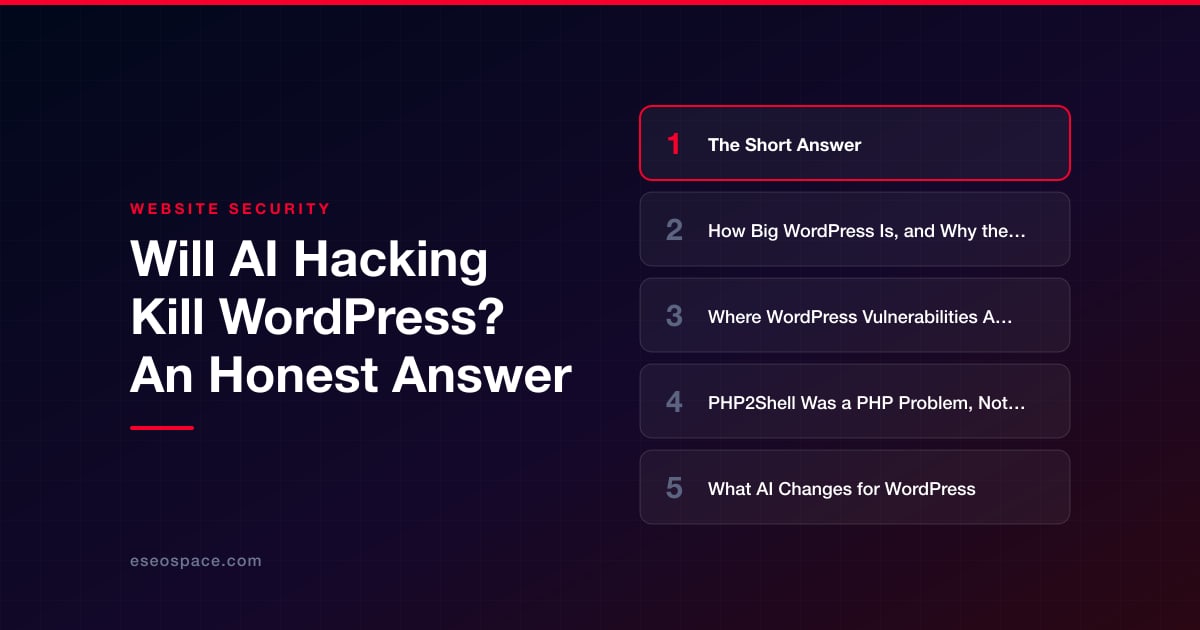 Will AI Hacking Kill WordPress? An Honest Answer