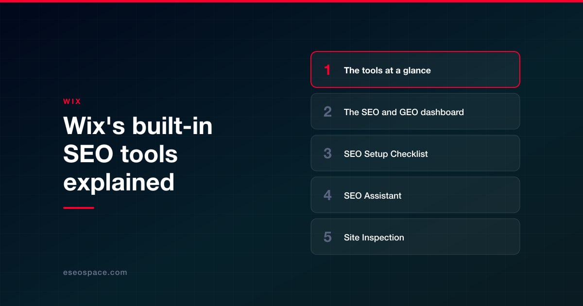 Wix's built-in SEO tools explained