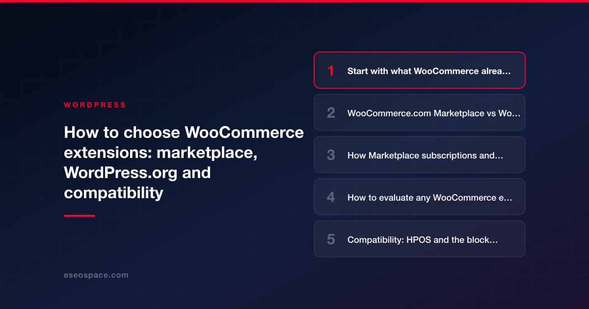 How to choose WooCommerce extensions: marketplace, WordPress.org and compatibility