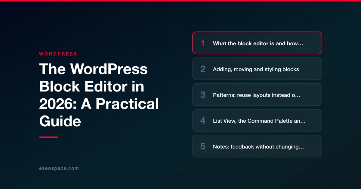 The WordPress Block Editor in 2026: A Practical Guide