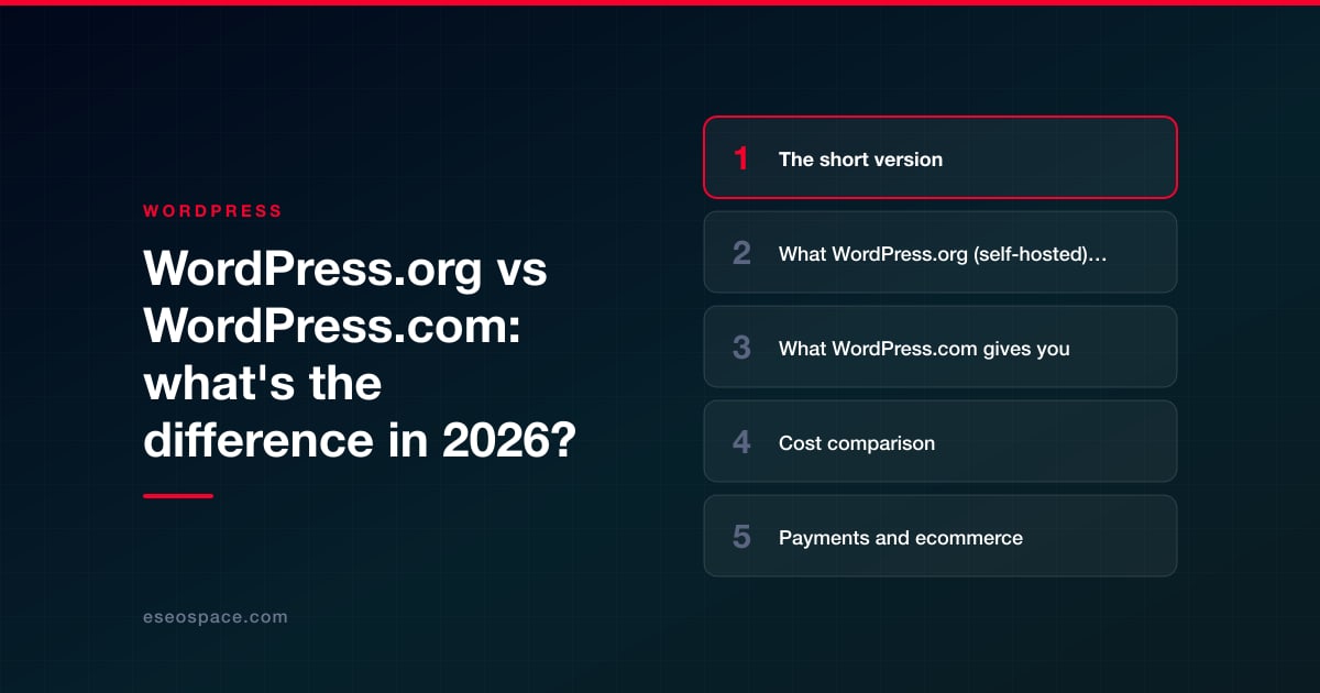 WordPress.org vs WordPress.com: what's the difference in 2026?