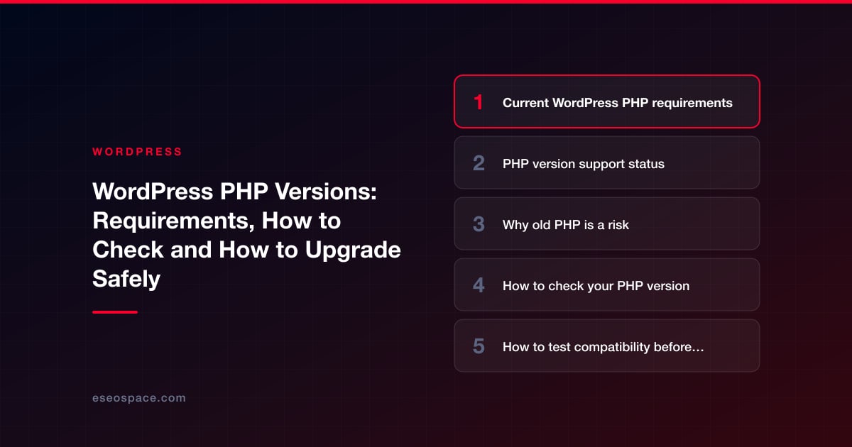 WordPress PHP Versions: Requirements, How to Check and How to Upgrade Safely