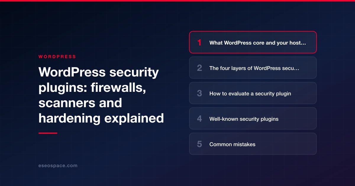 WordPress security plugins: firewalls, scanners and hardening explained
