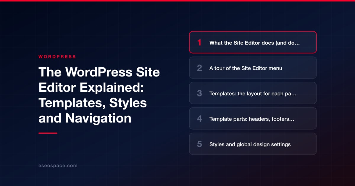 The WordPress Site Editor Explained: Templates, Styles and Navigation