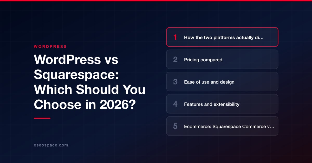 WordPress vs Squarespace: Which Should You Choose in 2026?