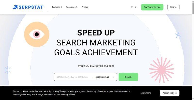 Serpstat homepage