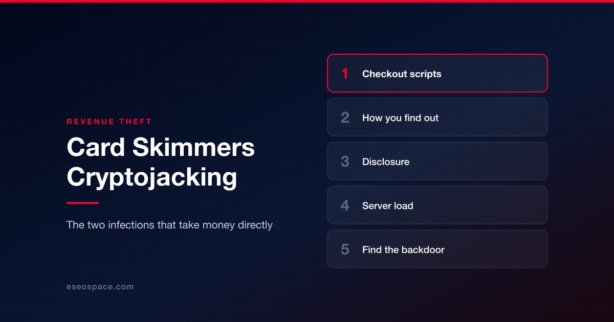 Card Skimmers and Cryptojacking: The Two Infections That Steal Revenue Directly
