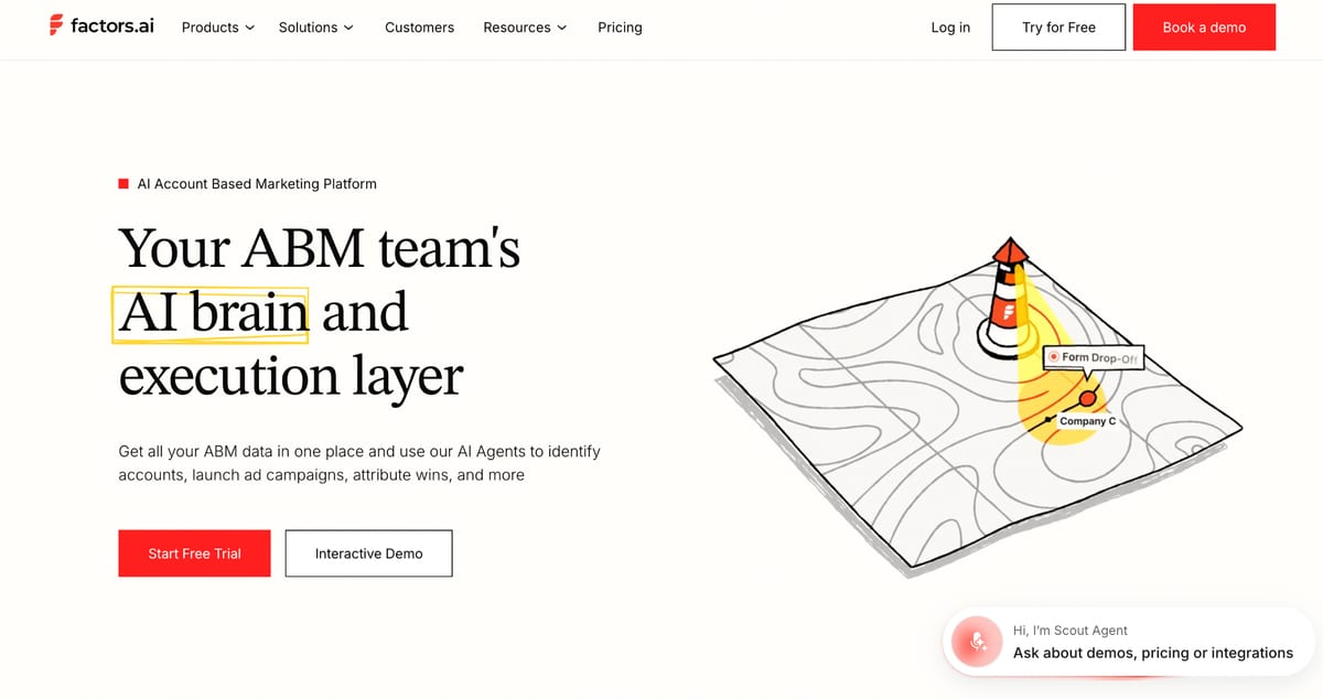 Factors.ai homepage