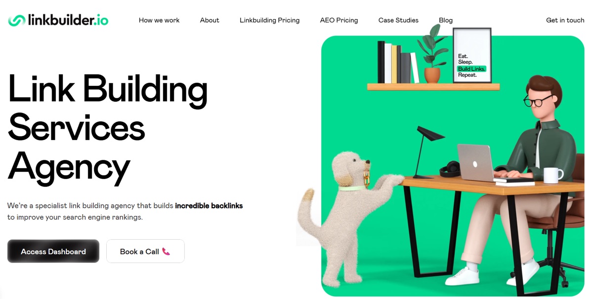 LinkBuilder.io link building homepage