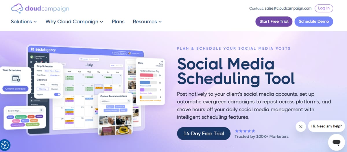 Cloud Campaign homepage