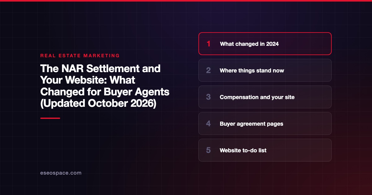 The NAR Settlement and Your Website: What Changed for Buyer Agents (Updated October 2026)
