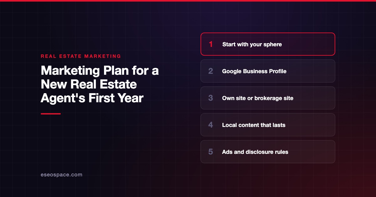 Marketing Plan for a New Real Estate Agent's First Year
